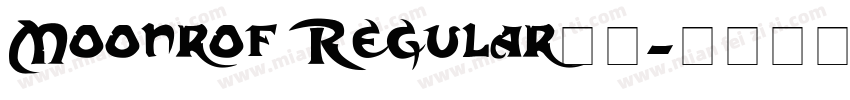 Moonrof Regular字体字体转换